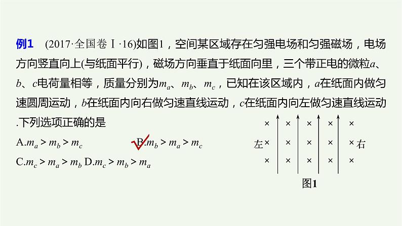 2021高考物理一轮复习第九章磁场专题强化十二带电粒子在叠加场和组合场中的运动课件新人教版06