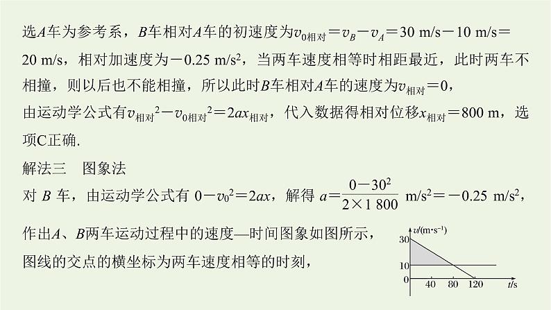 2021高考物理一轮复习第一章运动的描述匀变速直线运动本章学科素养提升课件新人教版04