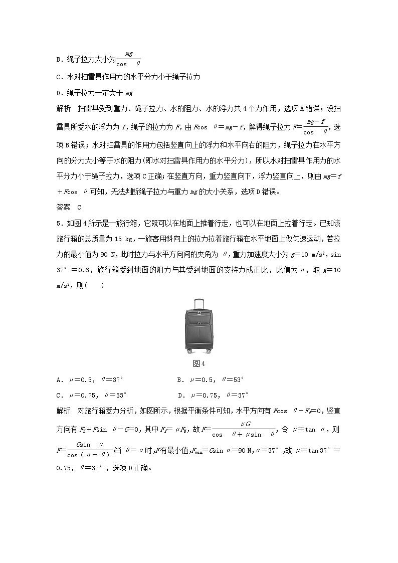 2021高考物理一轮复习第二章相互作用章末质量检测（含解析）新人教版必修103