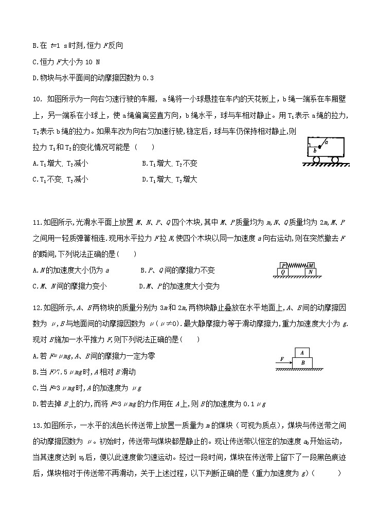 黑龙江省哈尔滨市第六中学校2021届高三上学期开学考试 物理（含答案）03