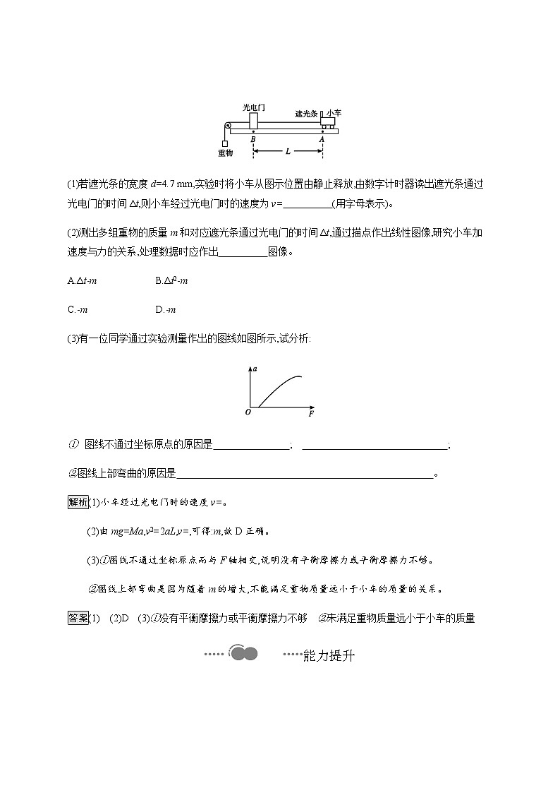 第5章　第2节　科学探究 加速度与力、质量的关系 课后巩固练习（含解析）03