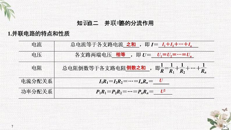 第3章 第4节 串联电路和并联电路 PPT课件07