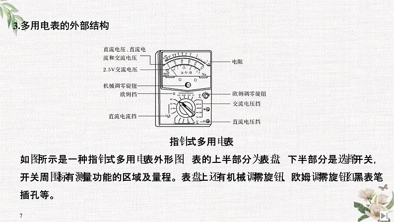 第4章 第3节 科学测量：用多用电表测量电学量第4节 科学用电（略） PPT课件07