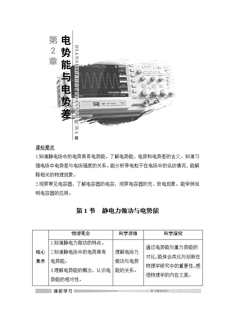 第2章 第1节 静电力做功与电势能 教学讲义01