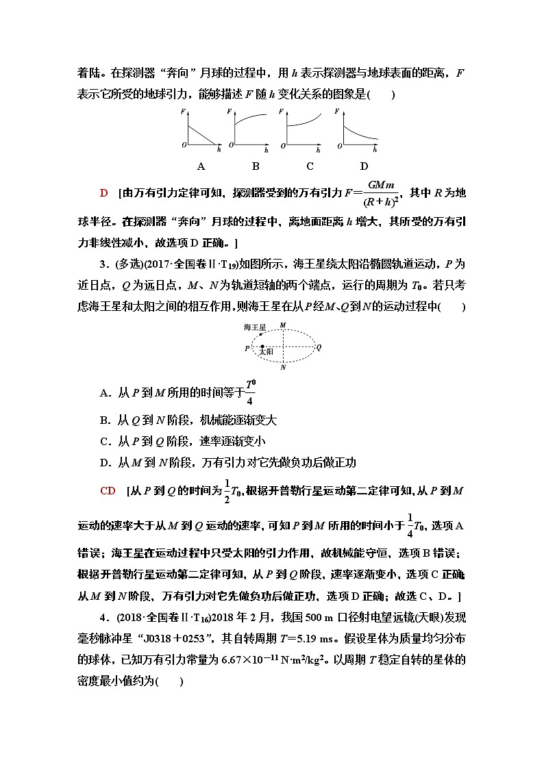 2020物理二轮教师用书：第1部分专题1第4讲万有引力与航天02