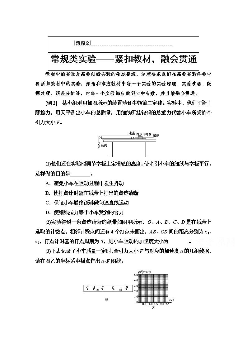 2020物理二轮教师用书：第2部分专项2策略2常规类实验——紧扣教材融会贯通第1页