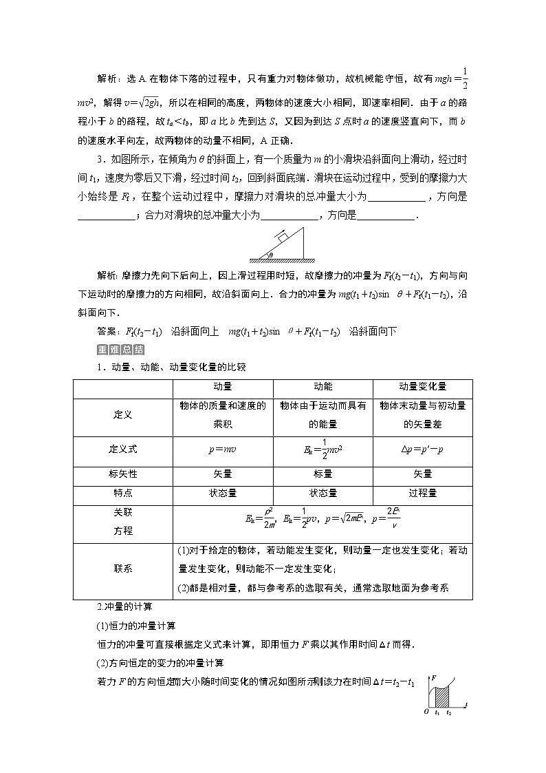 2020浙江高考物理二轮讲义：专题二第三讲　动量守恒定律02
