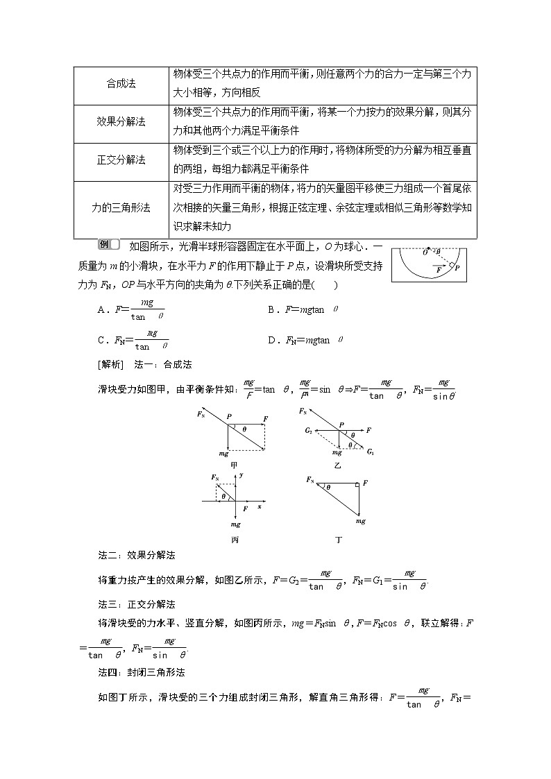 2020浙江高考物理二轮讲义：专题一第二讲　受力分析与共点力平衡03