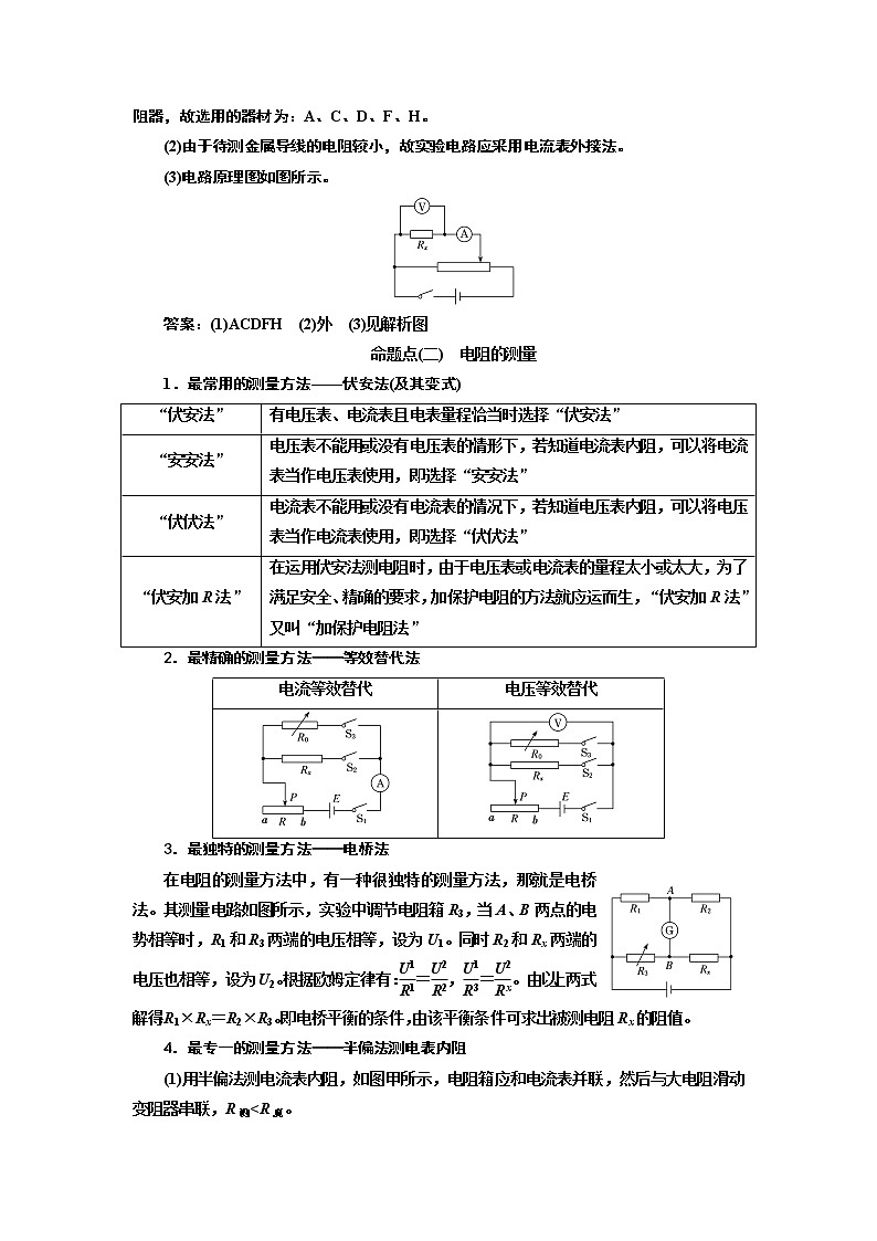 2019版高考物理通用版二轮复习讲义：第二部分第三板块第1讲“分门别类”重温基础实验——系统方法03