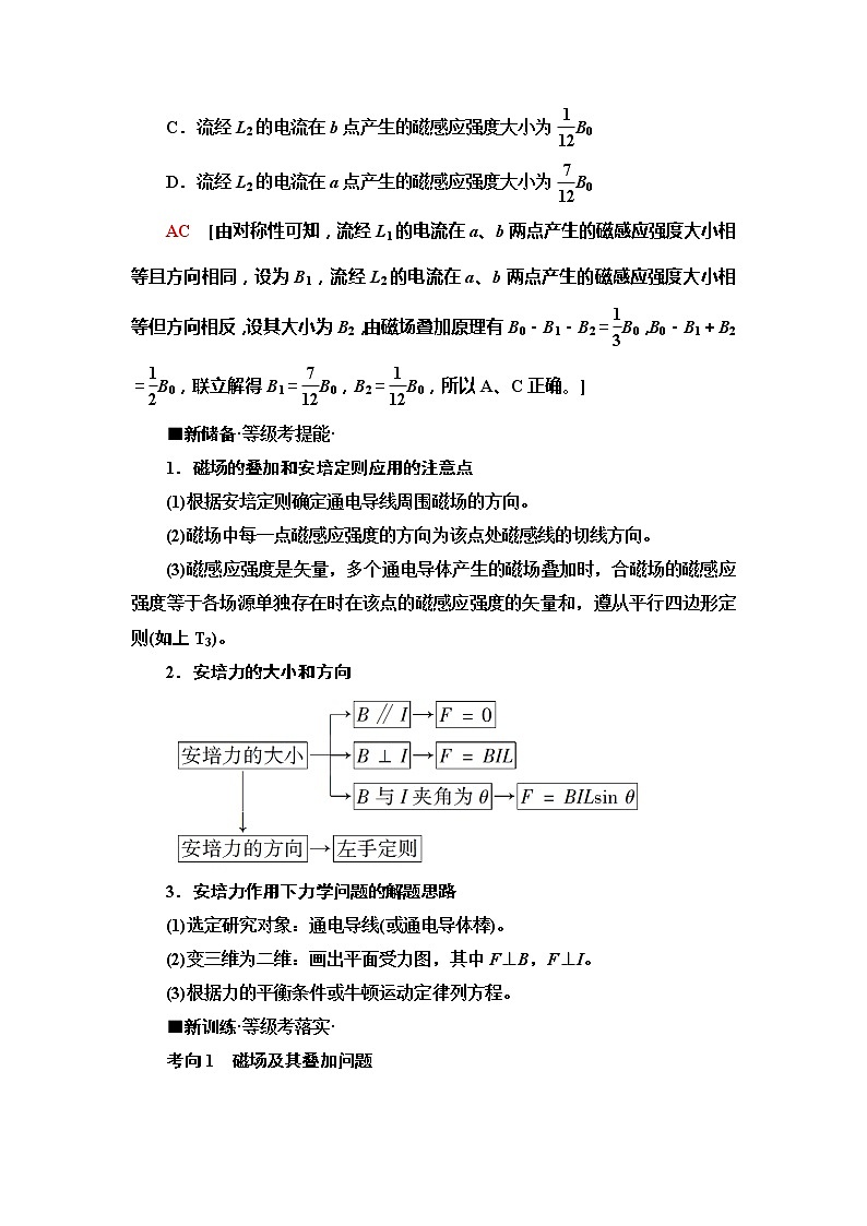 2020新课标高考物理二轮复习教师用书：第1部分专题3第2讲　磁场的性质　带电粒子在磁场及复合场中的运动03