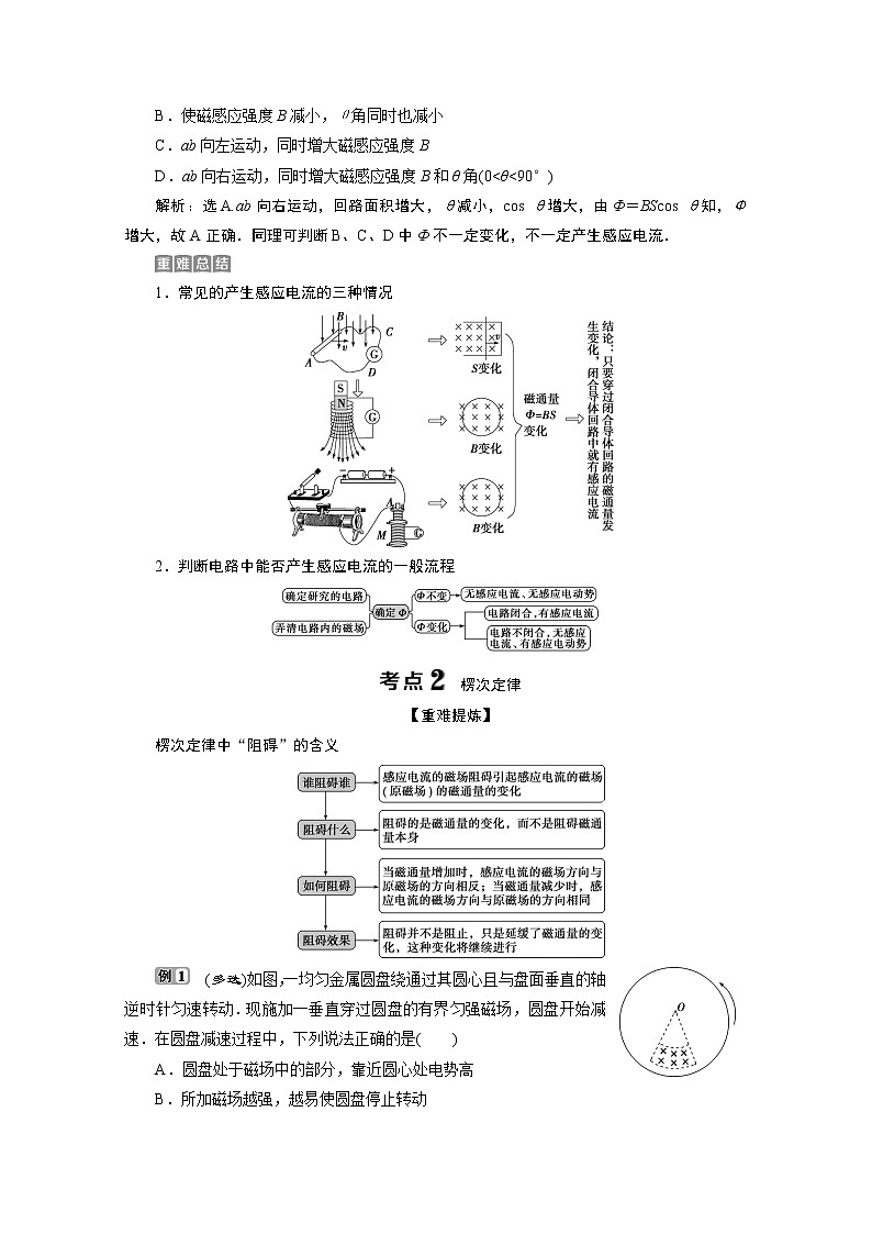 2020浙江高考物理二轮讲义：专题四第二讲　楞次定律和法拉第电磁感应定律02