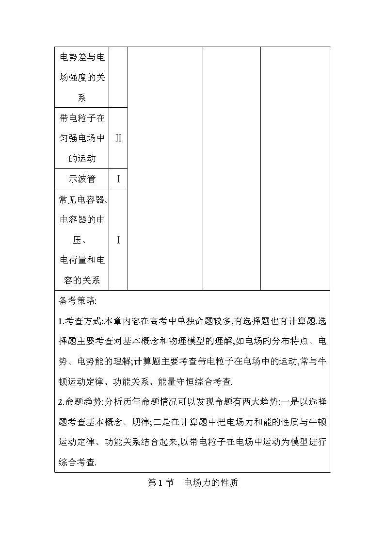 2021高考物理鲁科版一轮复习教师用书：第七章第1节　电场力的性质03