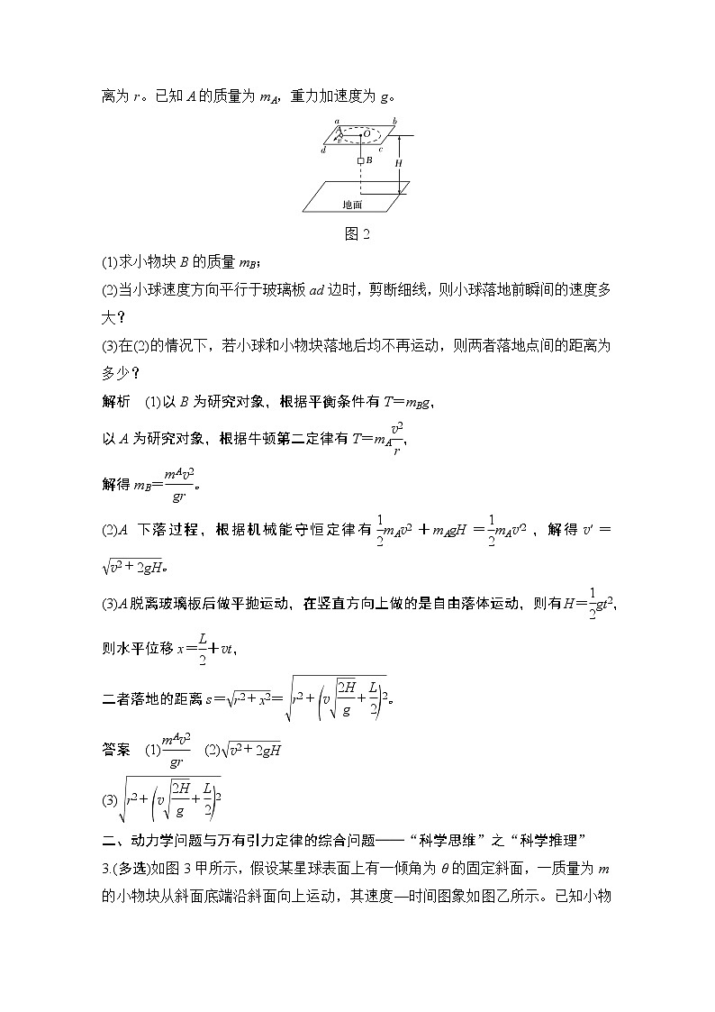 2021届高考物理沪科版一轮复习教学案：第四章核心素养提升02
