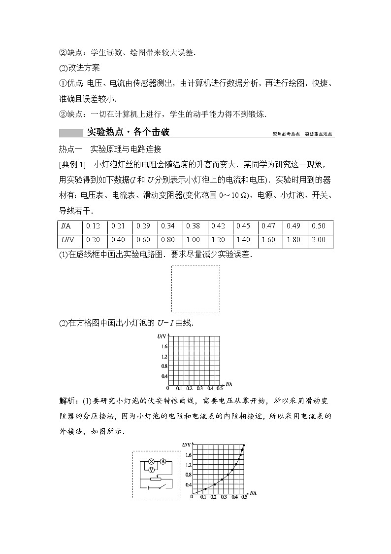 2020年高考物理新课标第一轮总复习讲义：实验九　描绘小电珠的伏安特性曲线03