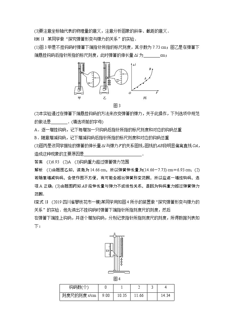 2020版物理新增分大一轮新高考（京津鲁琼）讲义：第二章相互作用实验二03