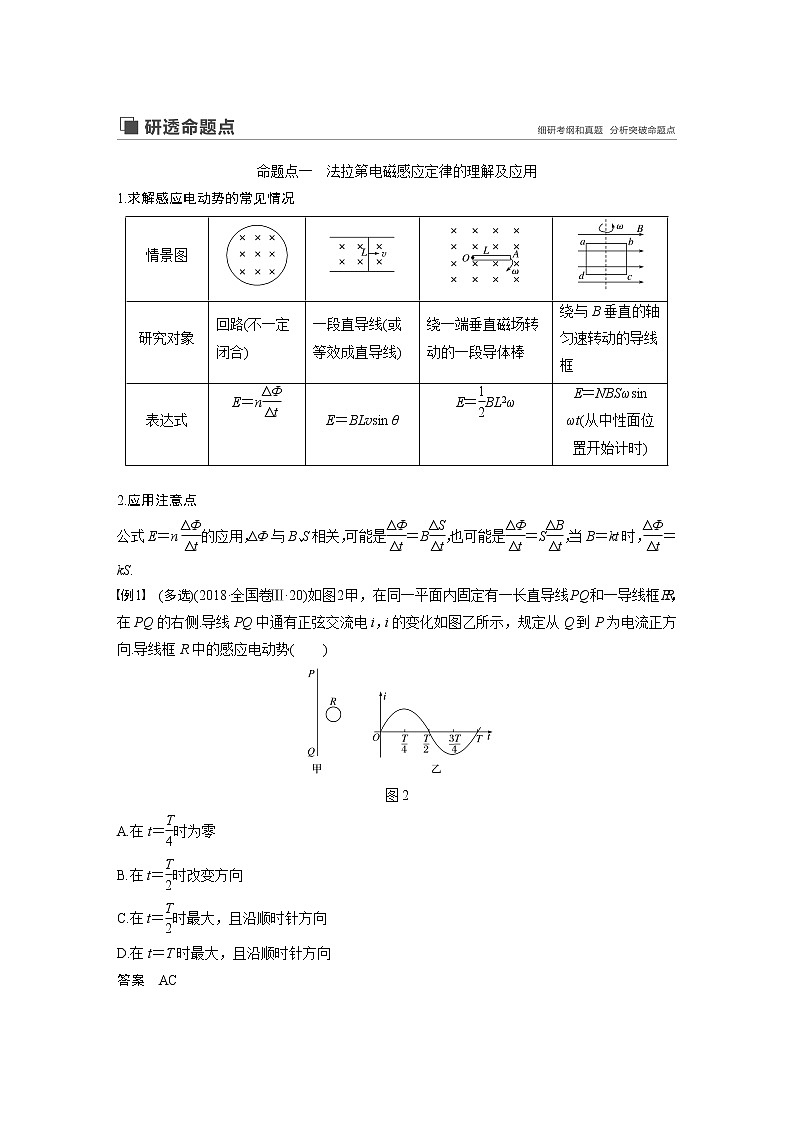2020版物理新增分大一轮新高考（京津鲁琼）讲义：第十章电磁感应第2讲第3页