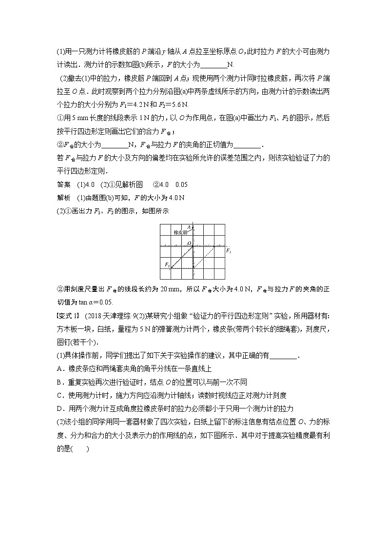 2020版物理新增分大一轮人教通用版讲义：第二章相互作用实验三第3页