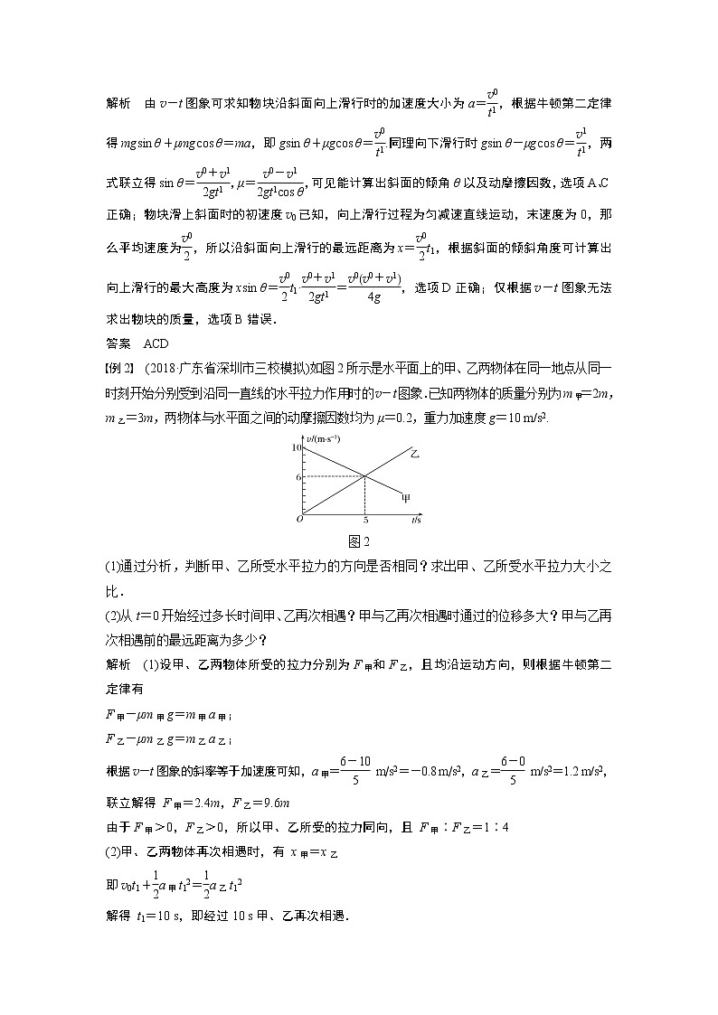 2020版物理新增分大一轮人教通用版讲义：第三章牛顿运动定律本章学科素养提升02