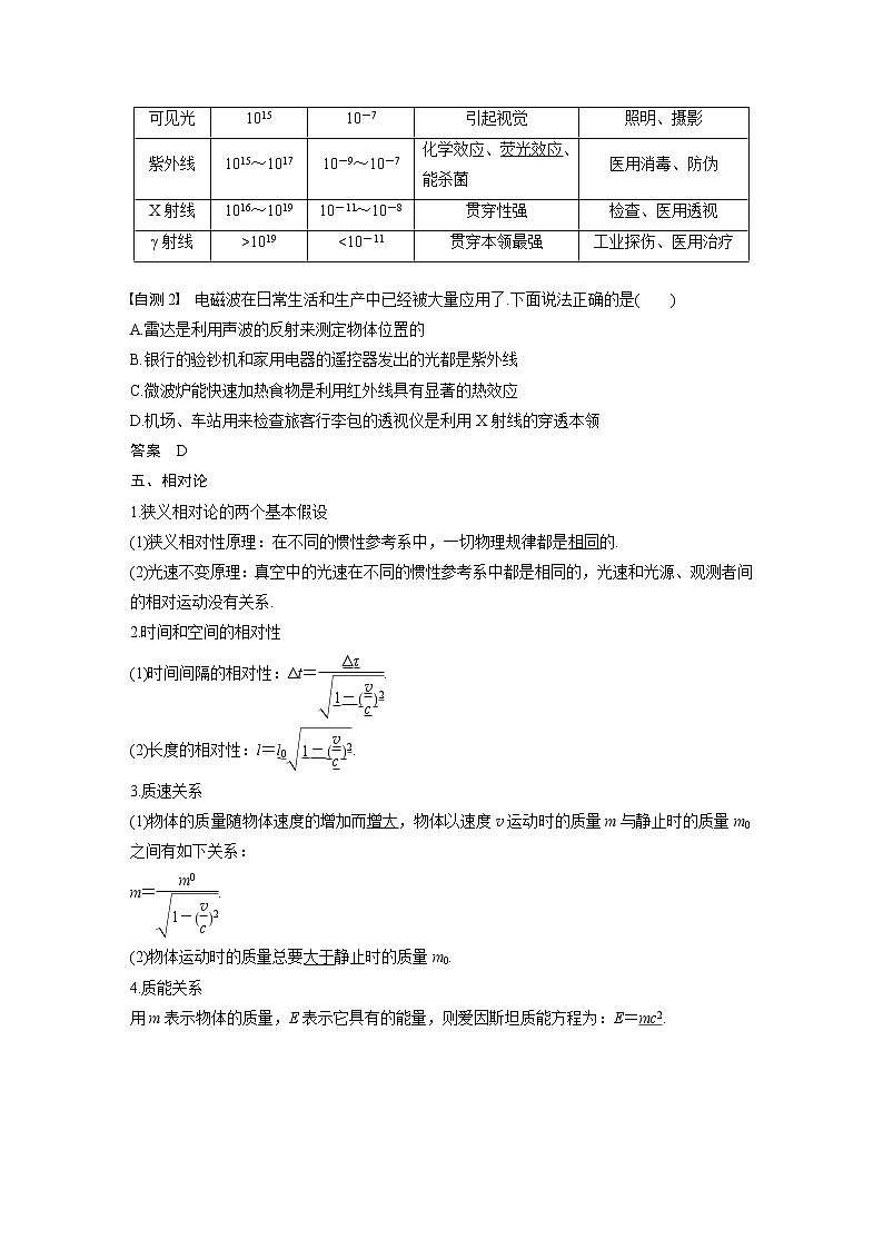2020版物理新增分大一轮江苏专用版讲义：第十三章机械振动与机械波光电磁波与相对论第4讲03