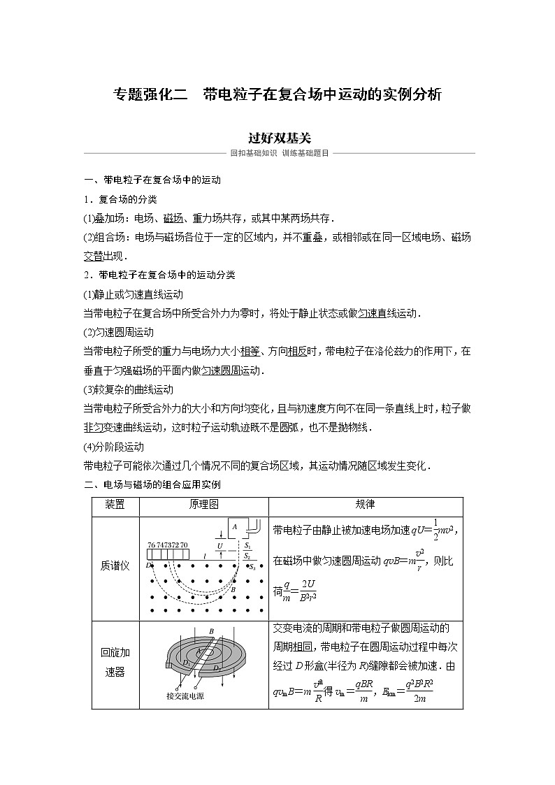 2020版物理新导学浙江选考大一轮精讲讲义：第九章磁场专题强化二01