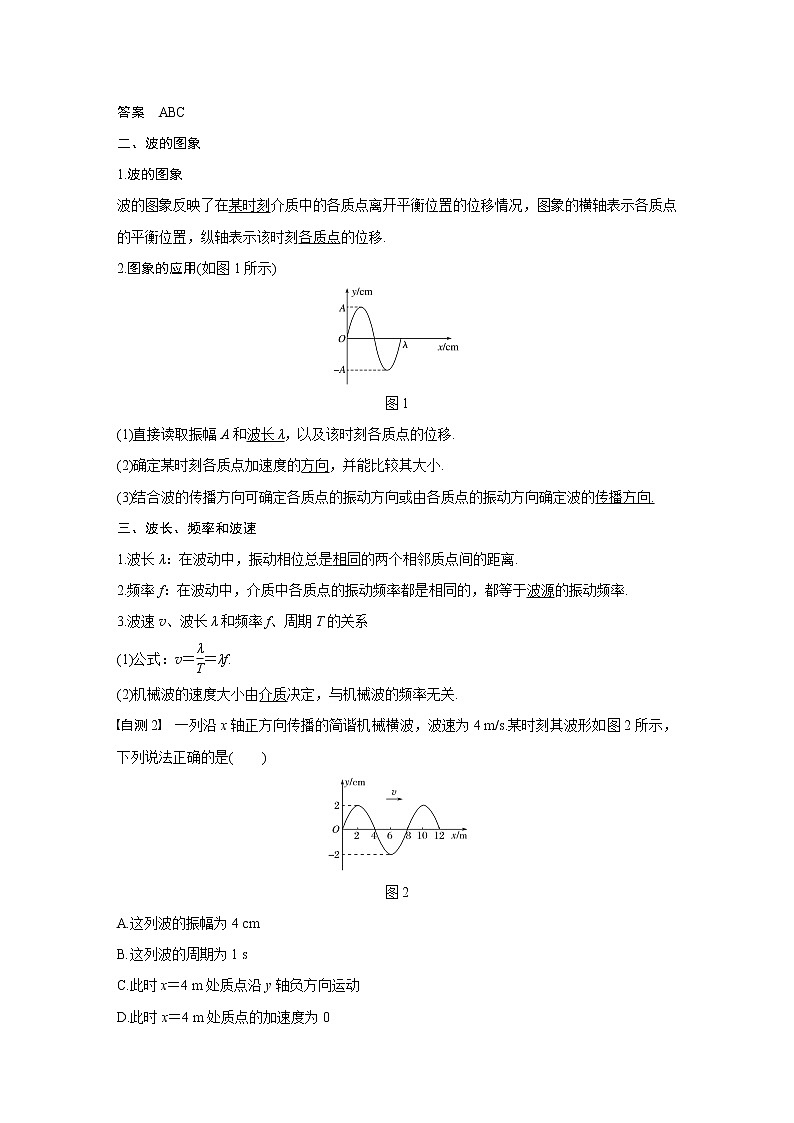 2020版物理新导学浙江选考大一轮精讲讲义：第十一章机械振动机械波第2讲02