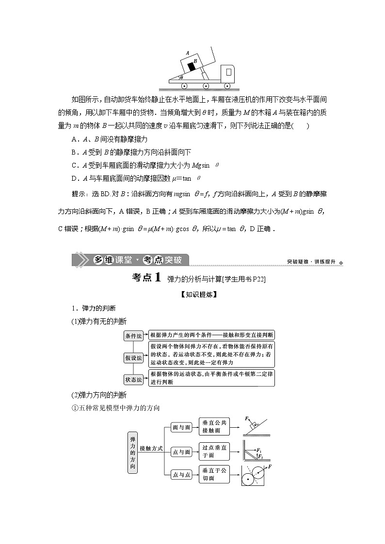 2021版高考物理（基础版）一轮复习学案：第二章　1第一节　重力　弹力　摩擦力03