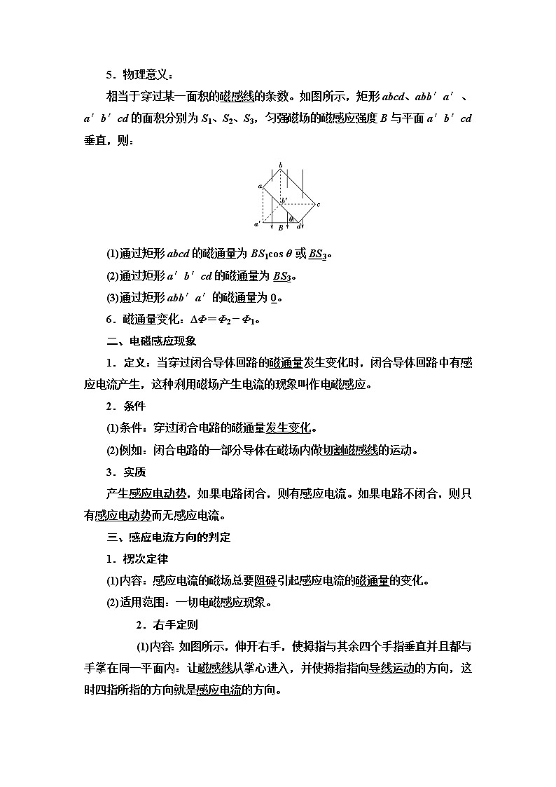 2021届山东新高考物理一轮复习讲义：第10章第1节　电磁感应现象　楞次定律第2页