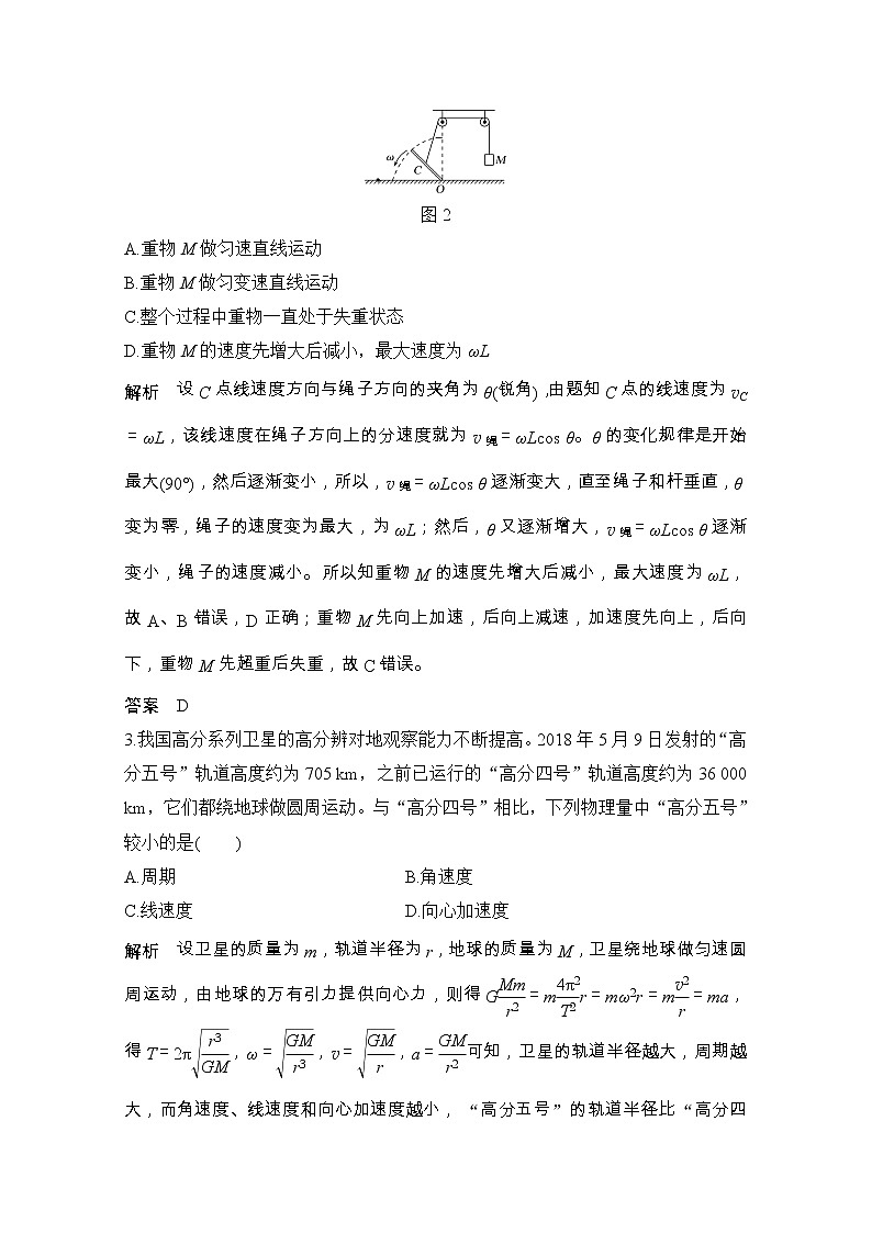 2021届高考物理粤教版一轮学案：第四章章末质量检测（四）02