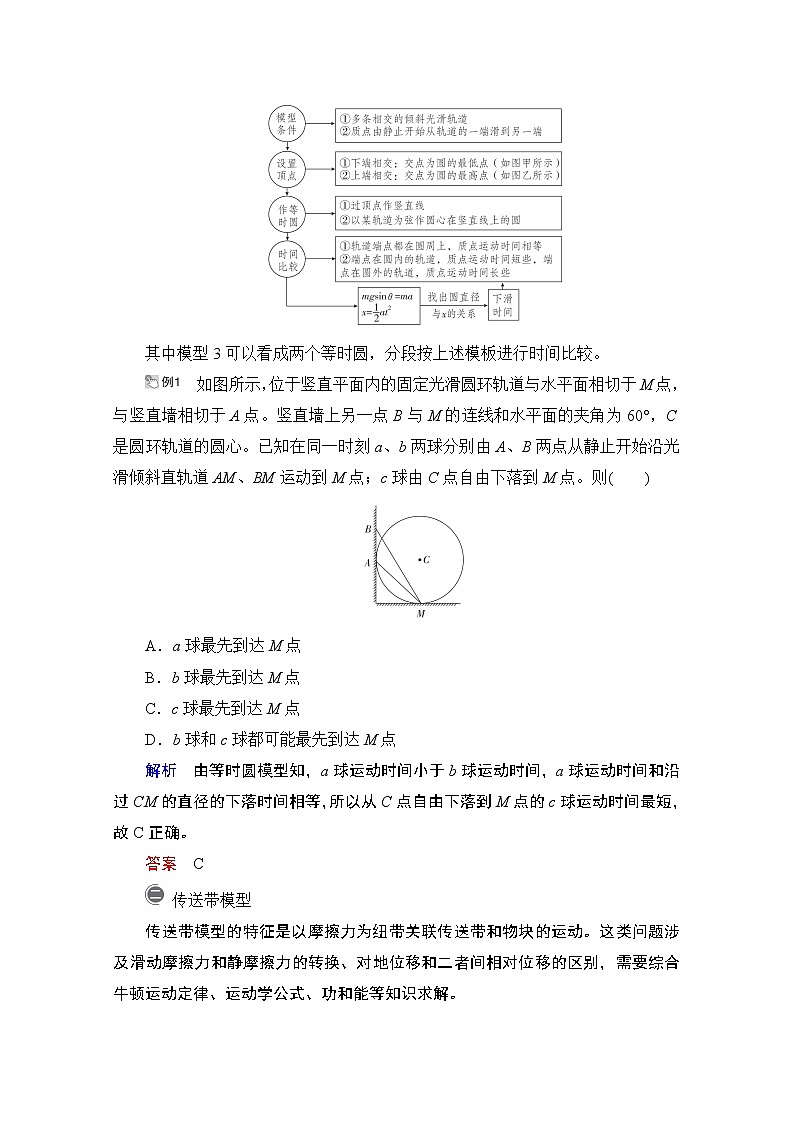 2021高三统考人教物理一轮（经典版）学案：第3章热点专题系列（三）——动力学中三种典型物理模型02