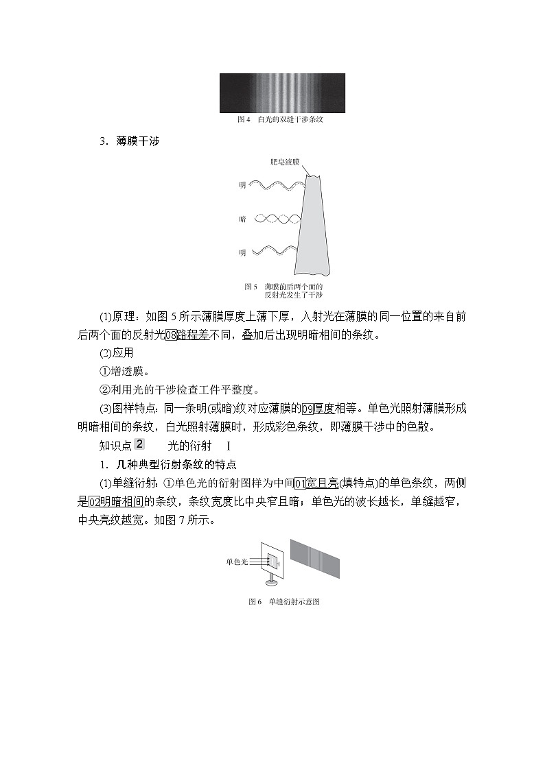 2021高三统考人教物理一轮（经典版）学案：第15章第2讲光的波动性电磁波相对论02