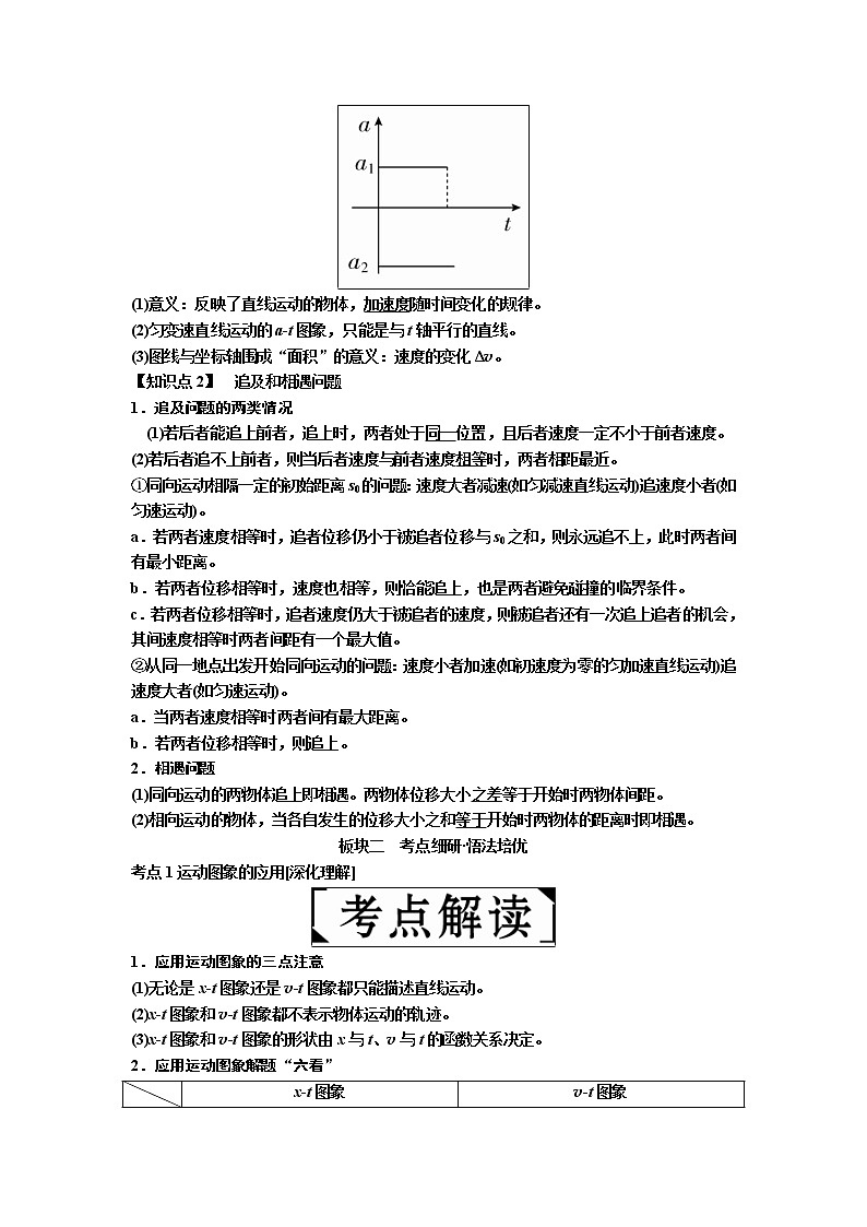 2019年高考物理一轮复习讲义：第1章 第3讲《运动图象　追及相遇问题》(含解析)02