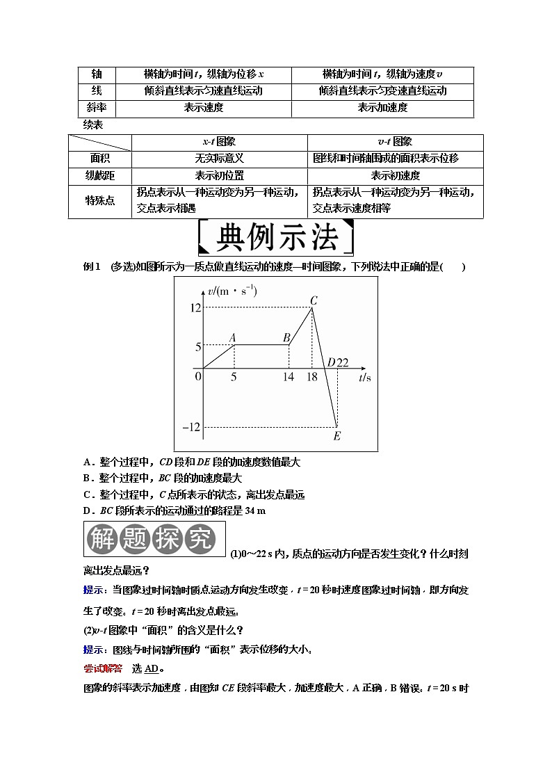 2019年高考物理一轮复习讲义：第1章 第3讲《运动图象　追及相遇问题》(含解析)03