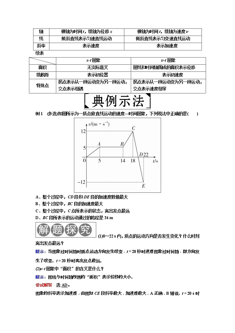 2019届高考物理一轮复习讲义：第1章 运动的描述 匀变速直线运动第3讲　运动图象　追及相遇问题(含答案)03