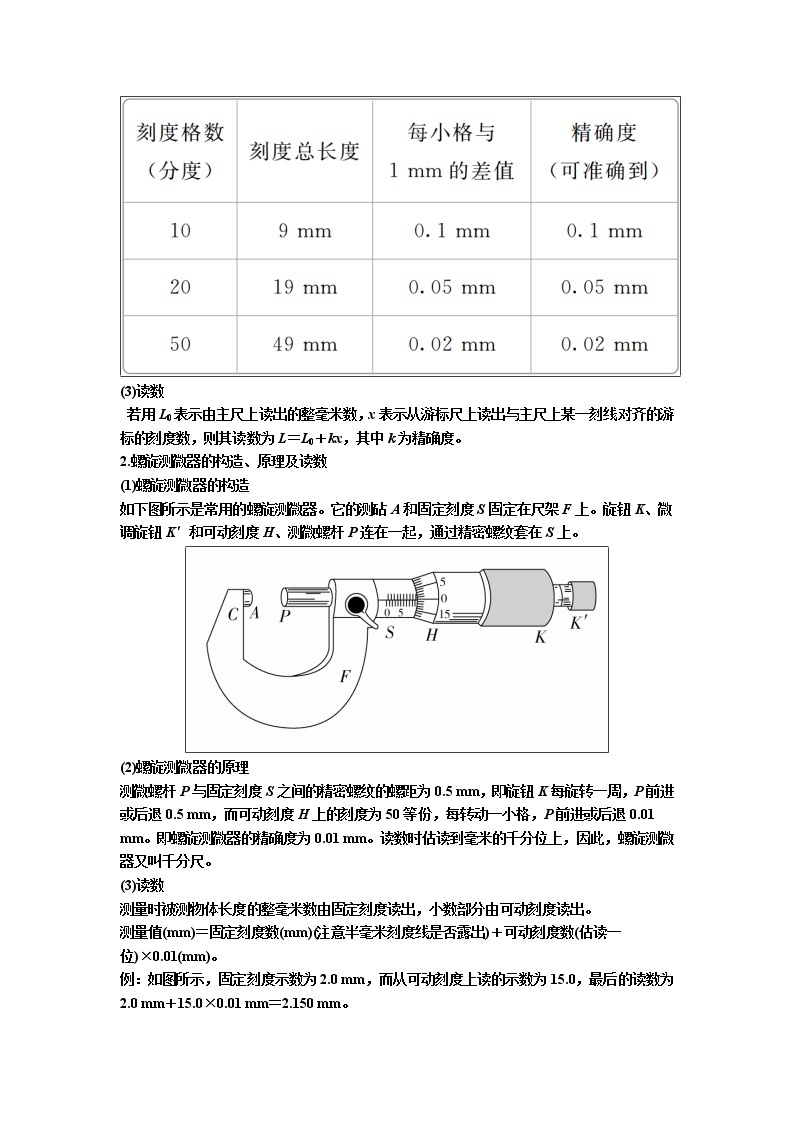 2019届高考物理一轮复习讲义：第8章 恒定电流实验八　测定金属的电阻率(含答案)02