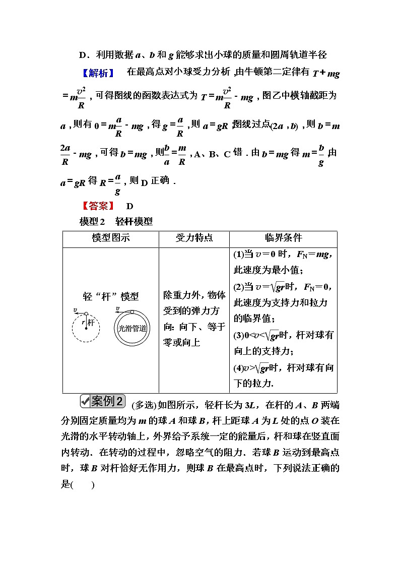 2020《复习方案》高考物理人教版一轮复习讲义：第四章核心素养提升——科学思维系列（四）第2页