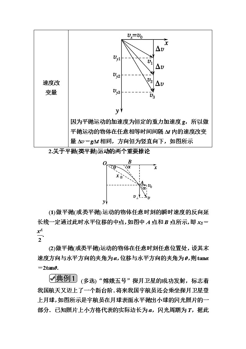 2020《复习方案》高考物理人教版一轮复习讲义：第四章第2讲　抛体运动的规律及应用02