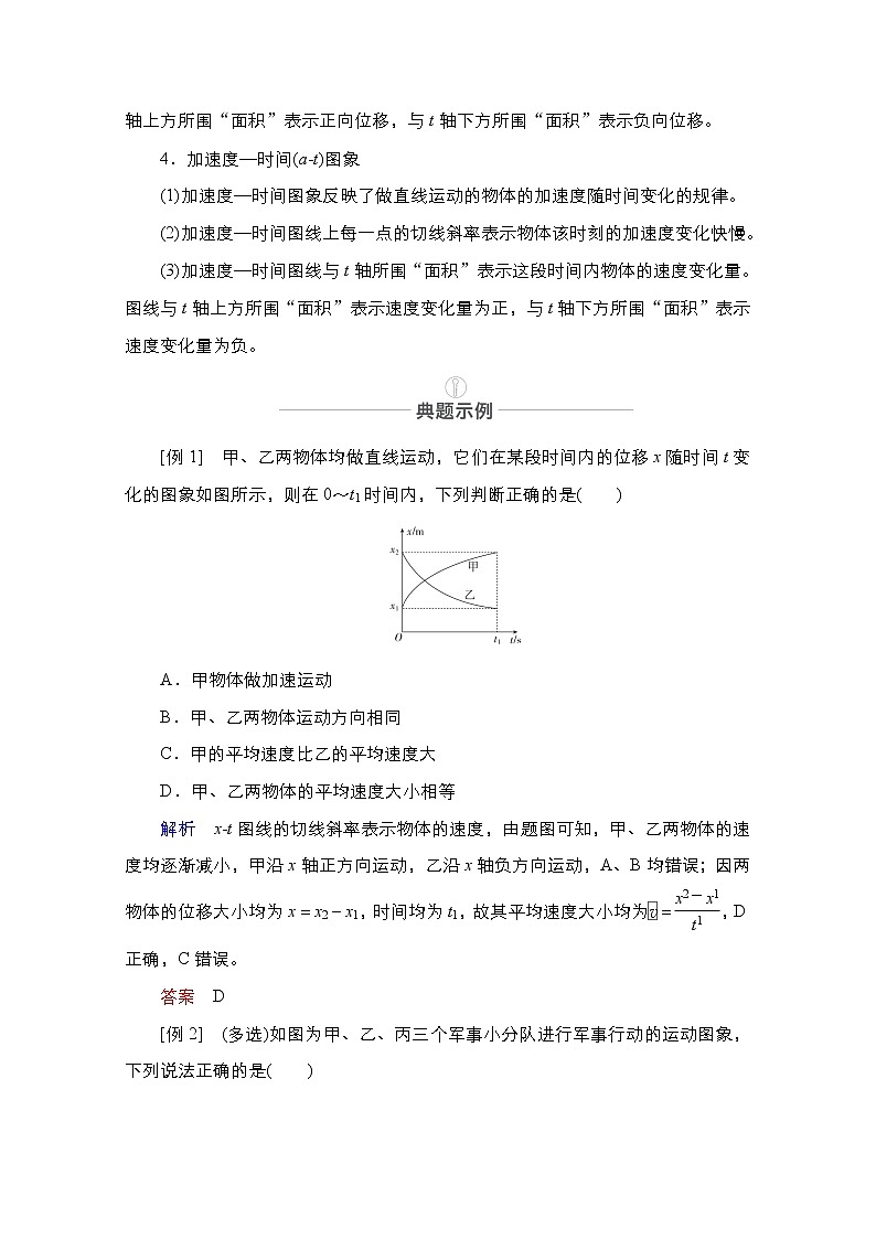 2021届高考物理人教版一轮创新教学案：热点专题1　第3讲　运动图象　追及相遇问题02