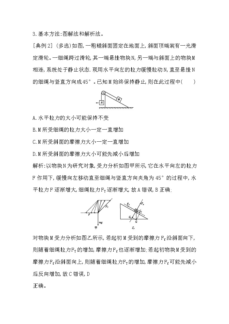 2021版人教版高三物理一轮复习基础梳理：第二章　小专题二　共点力作用下的平衡问题02