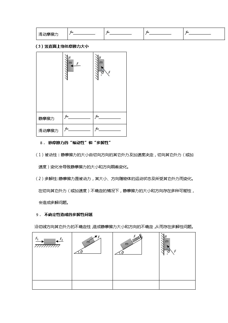 安徽省芜湖市第一中学高考物理一轮复习讲义：第二章第2讲摩擦力（1）第3页