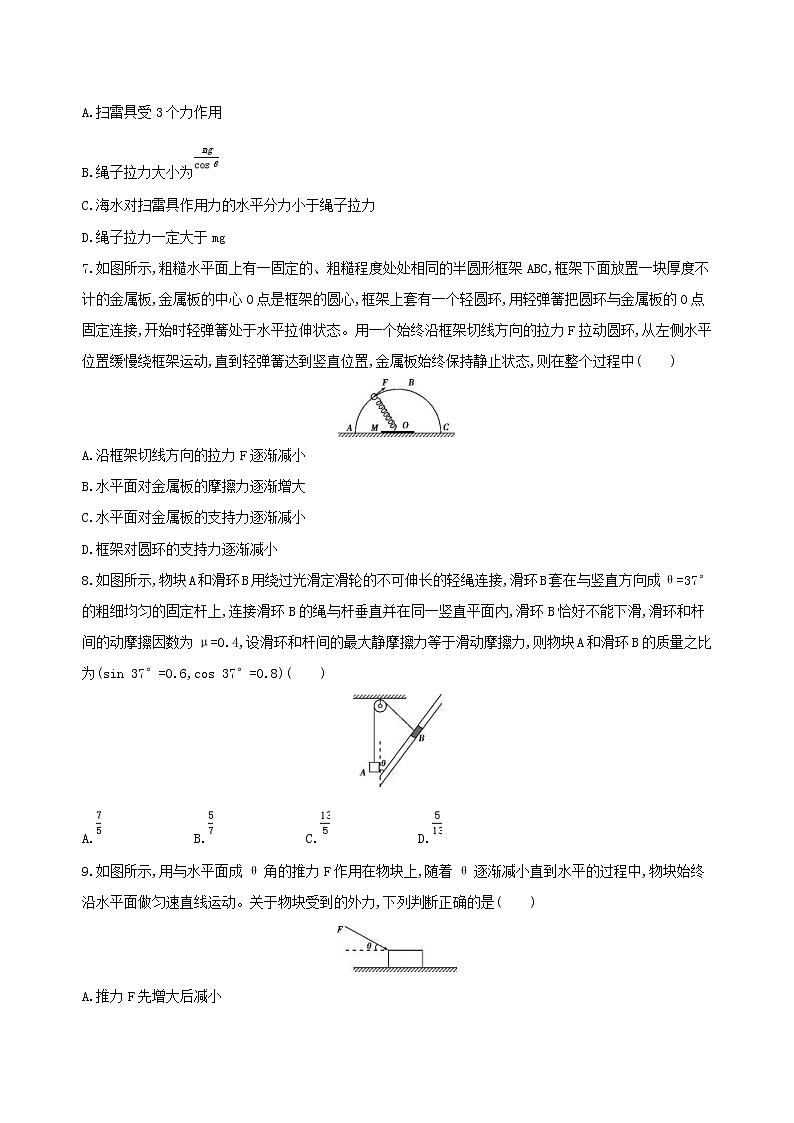 2019高考物理二轮复习第1讲 力与物体的平衡 专题训练(含解析)03