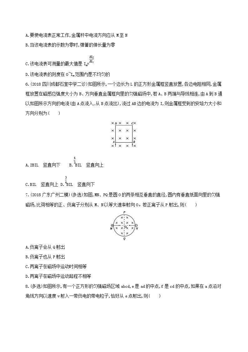2019高考物理二轮复习第10讲 磁场及带电粒子在磁场中的运动 专题训练(含解析)03