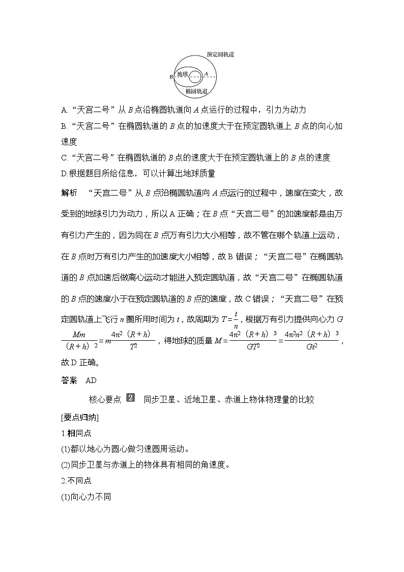 （新教材）2019-2020学年鲁科版物理必修第二册同步学案讲义：第4章拓展课天体运动中的三类典型问题03