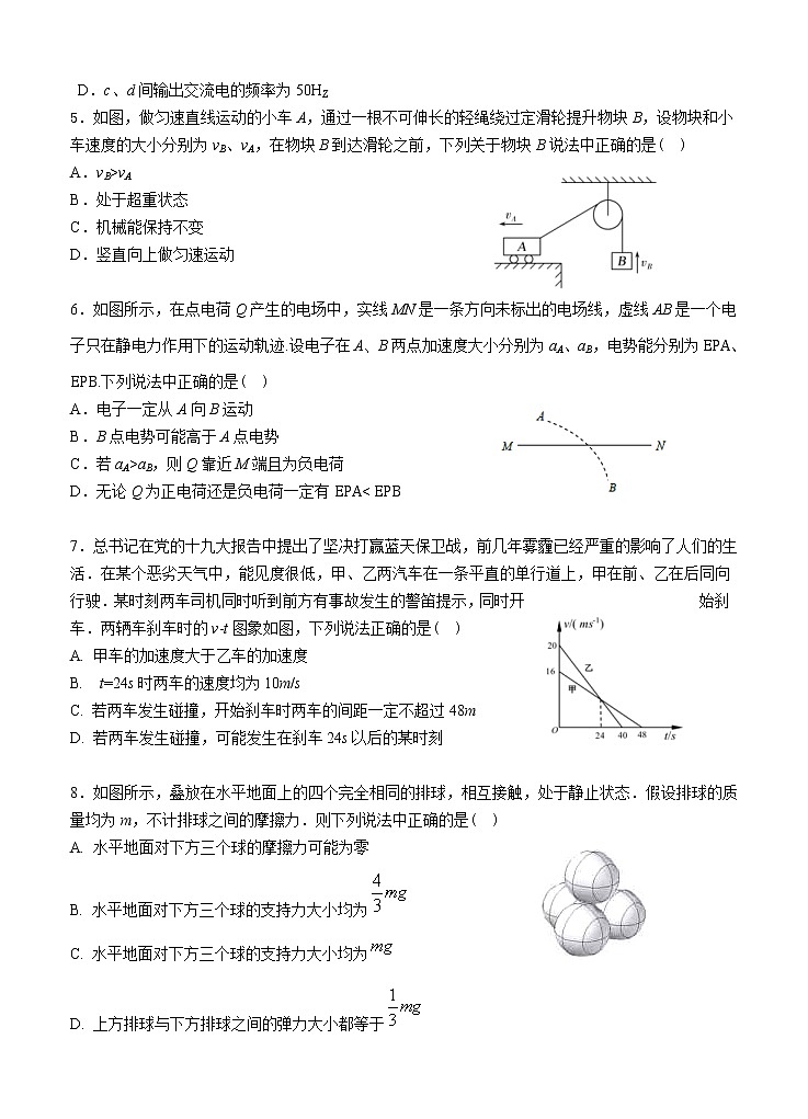 江苏省南京市六校联合体2021届高三上学期11月联考 物理(含答案)第2页