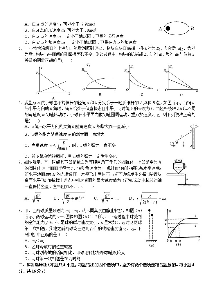 湖北省荆门市龙泉中学2021届高三11月月考 （期中）物理（含答案） 试卷02