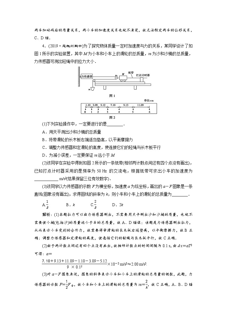 人教版（2019）高中物理必修第一册第四章2 第2节　随堂知能演练第2页