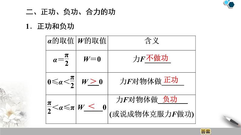 人教版（2019）高中物理必修第二册 第8章 1．功与功率 课件06