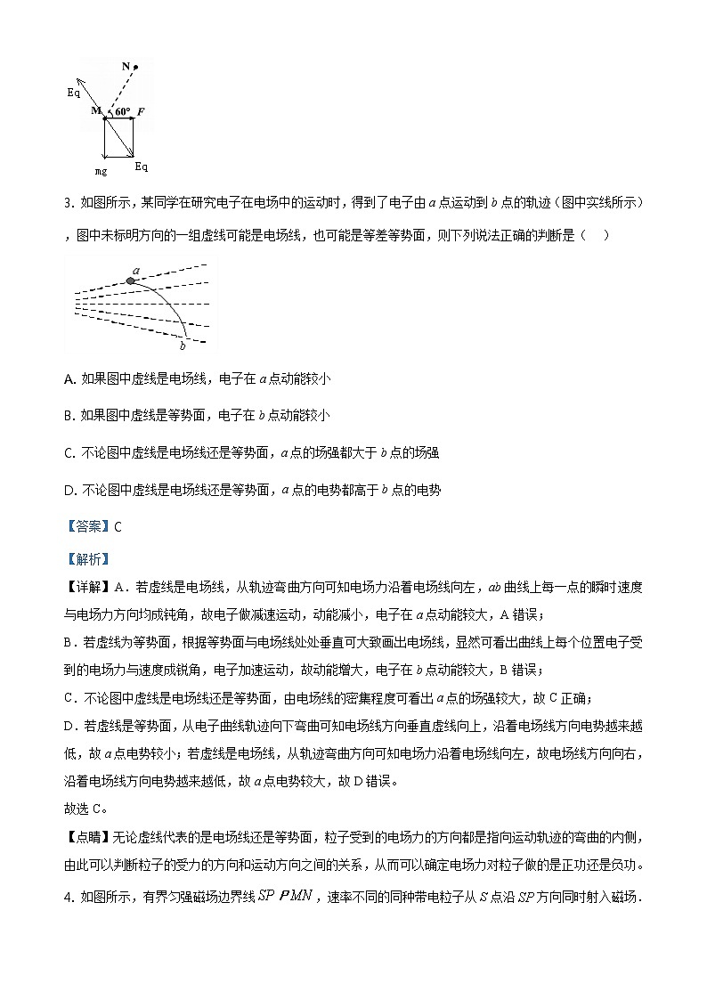 精品解析：辽宁省瓦房店市高级中学2019-2020学年高二上学期期末考试物理试题（解析版）03
