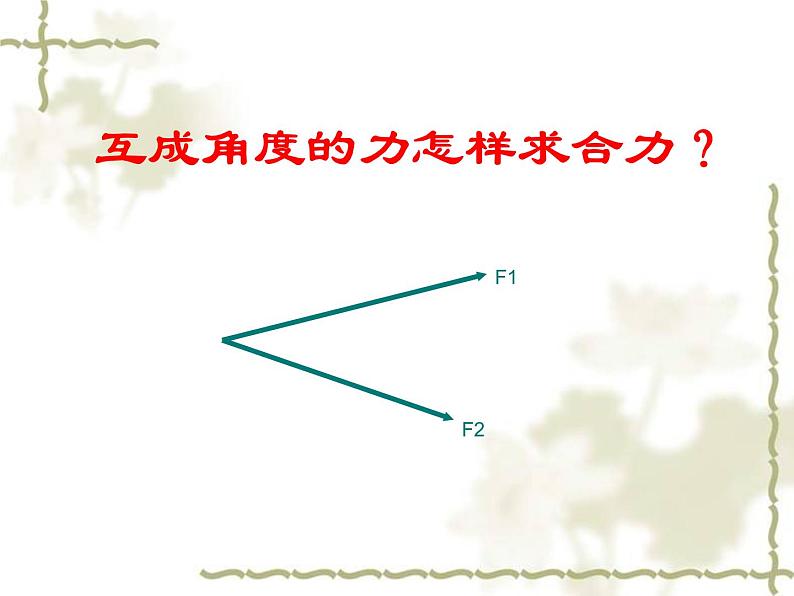 3.4力的合成 PPT课件08