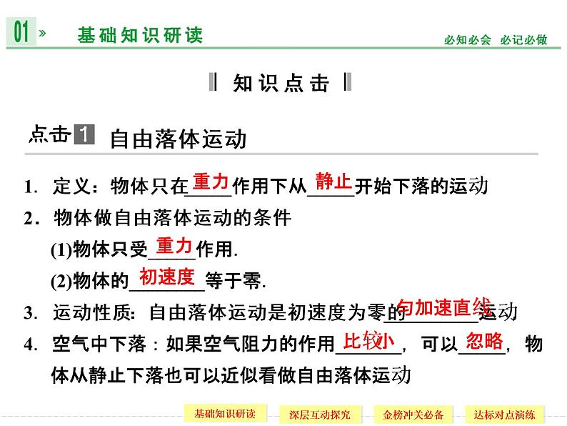 第二章 5 自由落体运动 6 伽利略对自由落体运动的研究 课件04