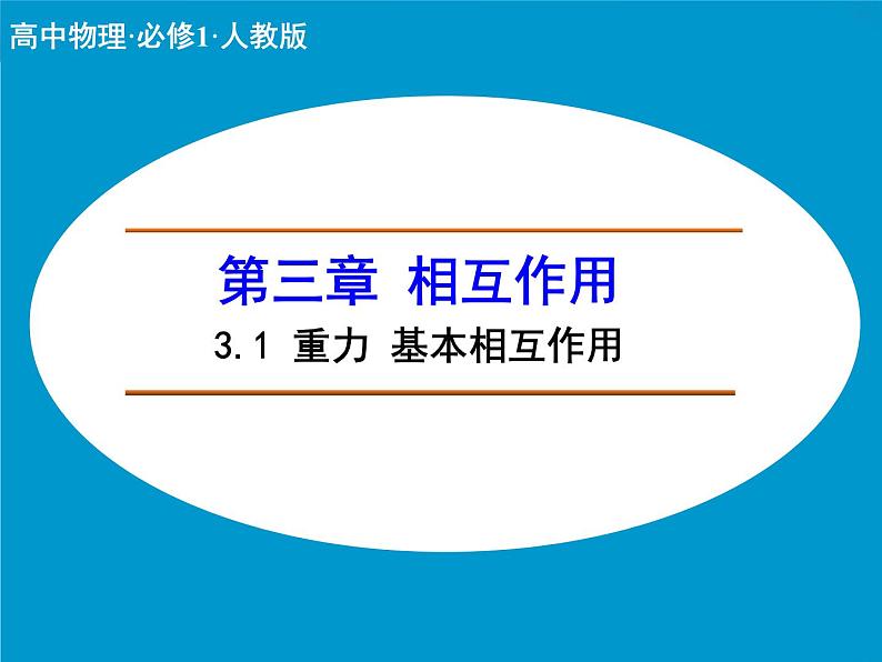 3.1 重力 基本相互作用 PPT课件01